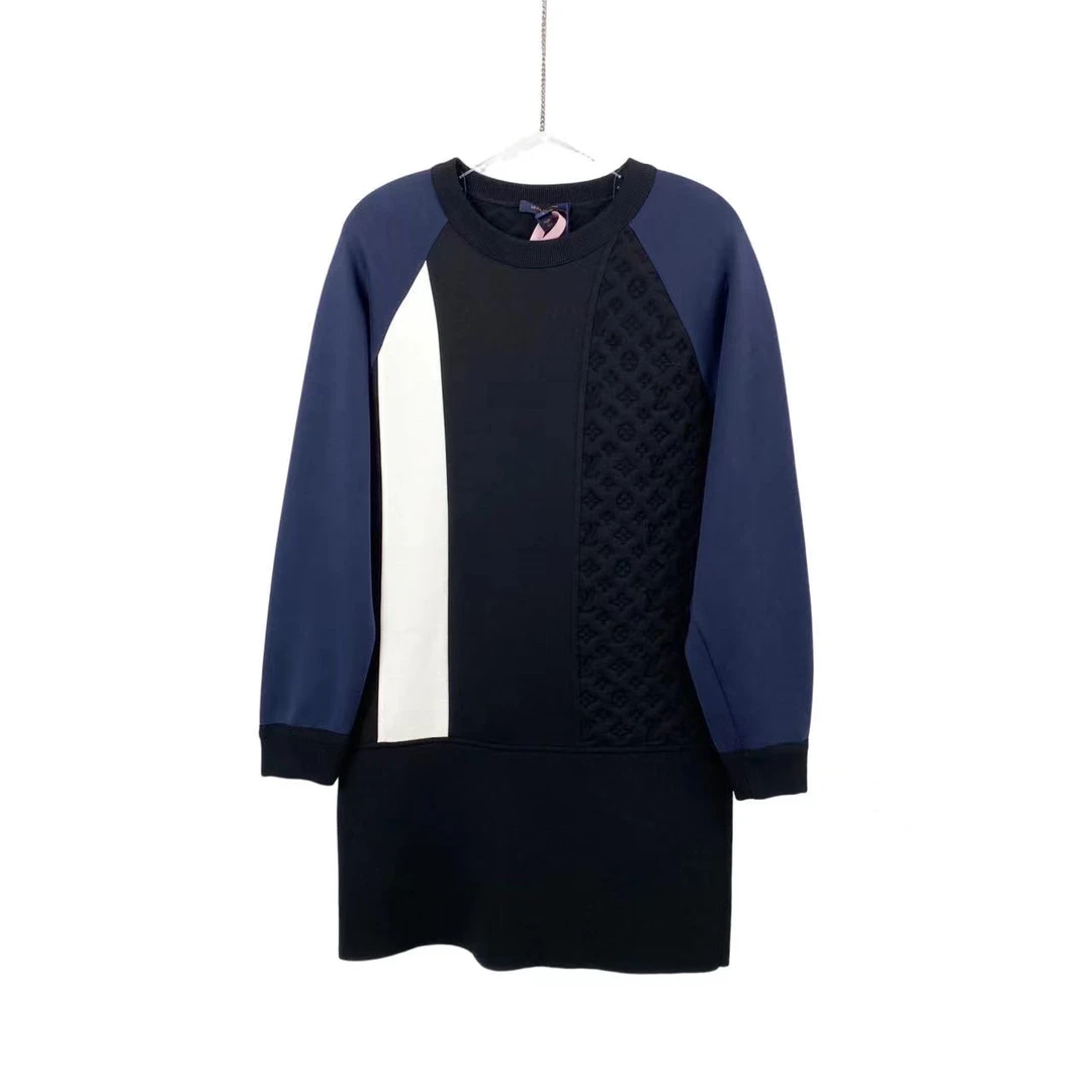 全新未使用 LouisVuitton/路易威登 pp五八八 棉 浮雕logo连衣裙S