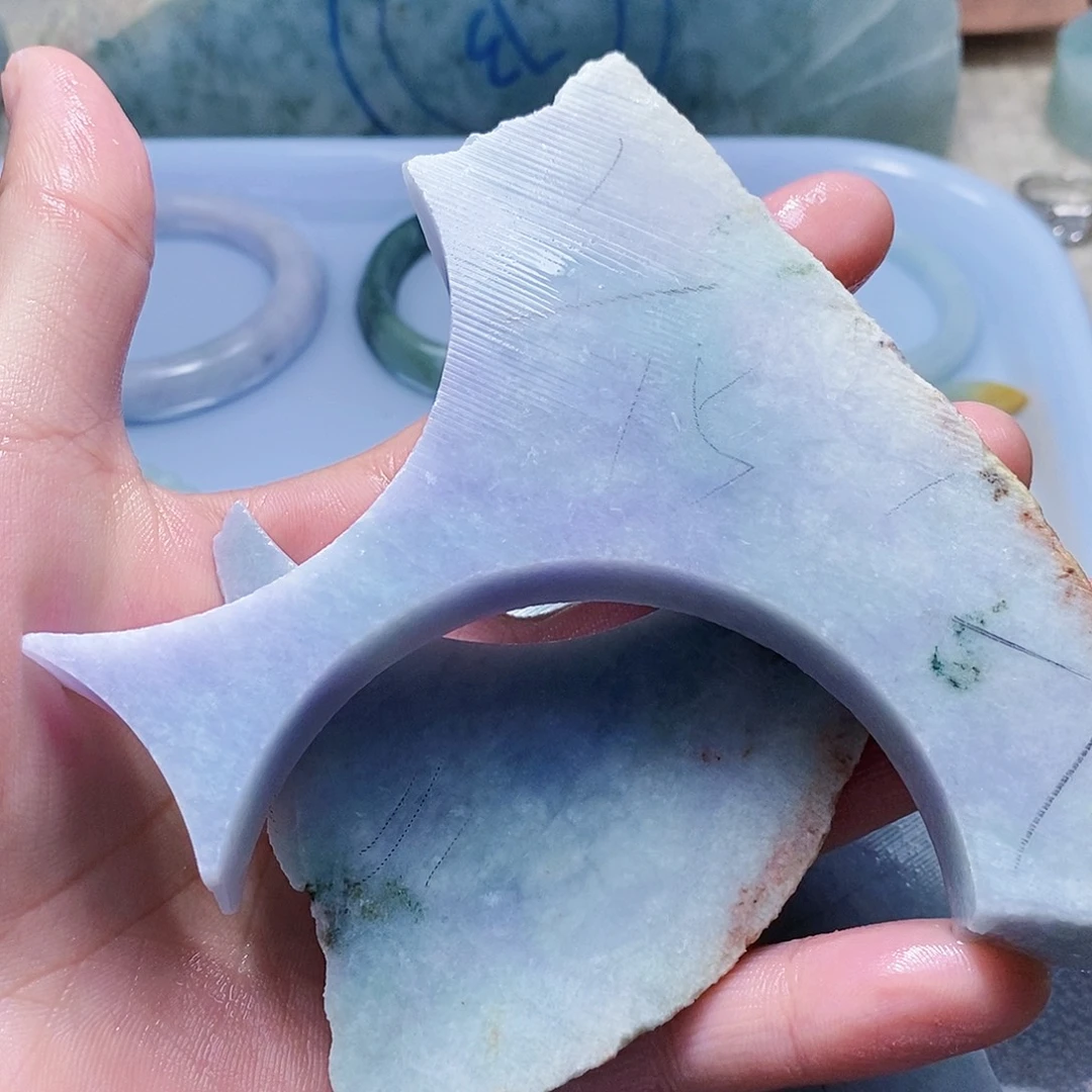 翡翠未镶嵌颈饰558