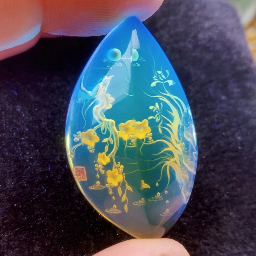 【闪购商品】蓝珀吊坠(不含链)未镶嵌