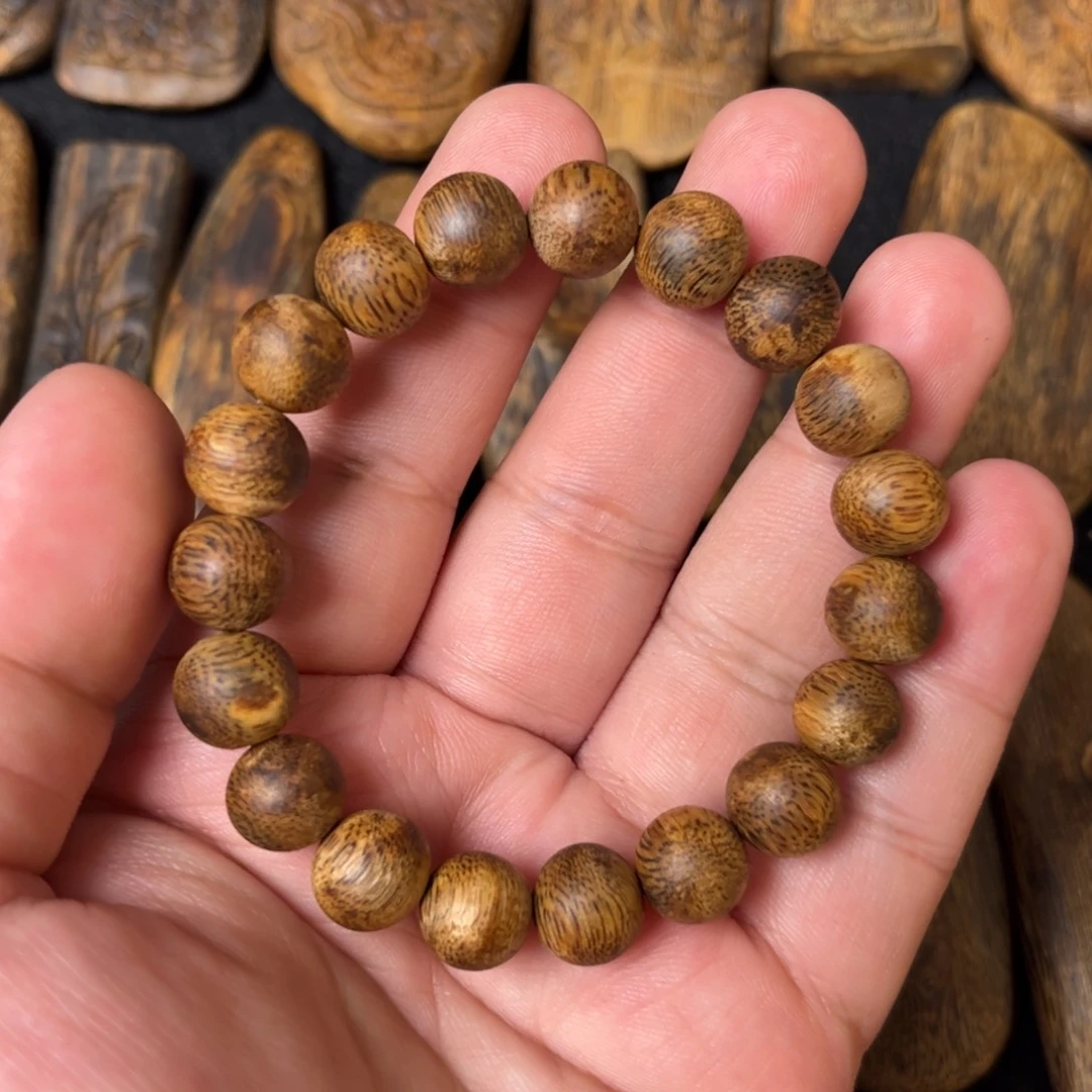 沉香手串奇楠沉香卡1.0圆珠单圈手串一条