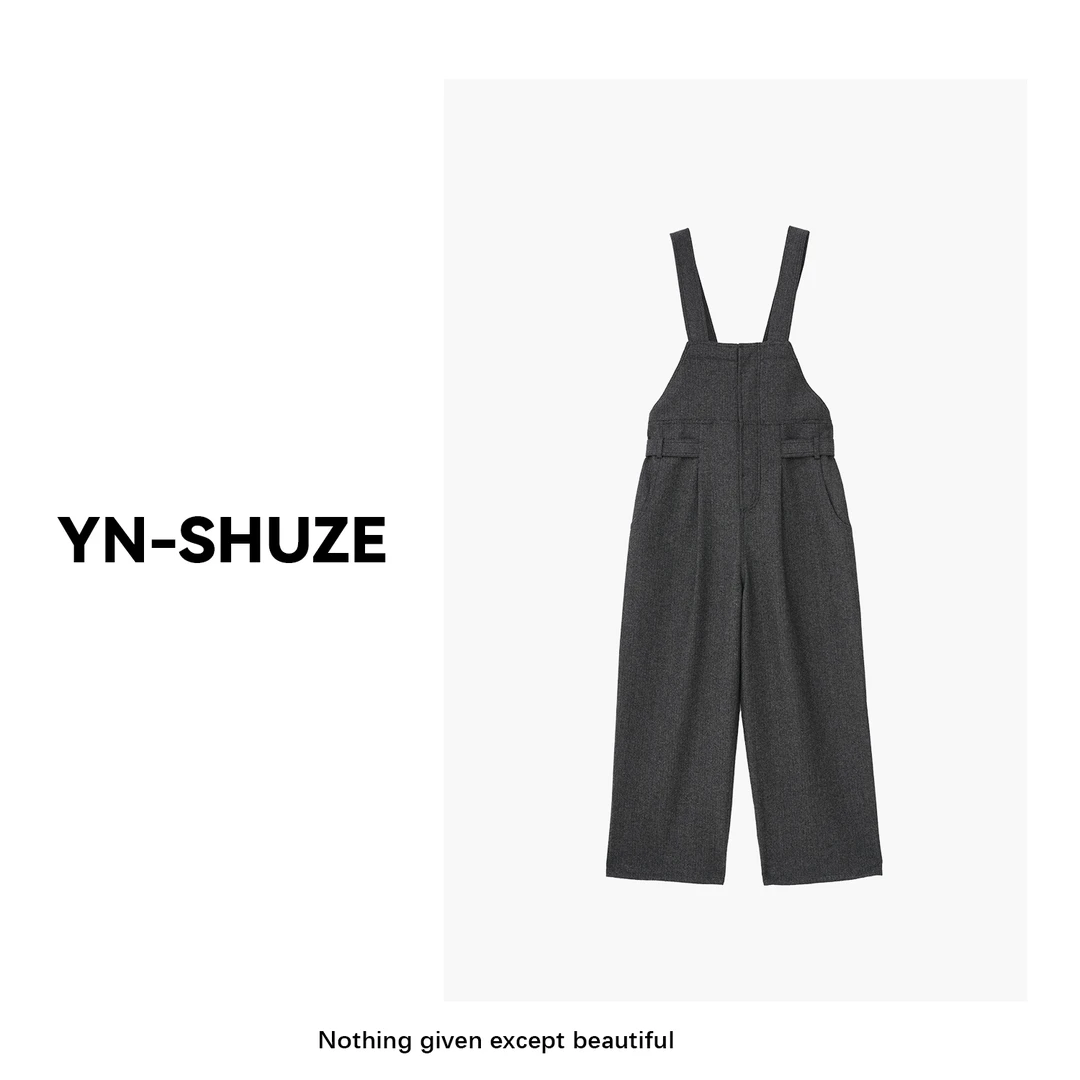 YN-SHUZE设计款时尚宽松背带裤SZ-YNB-501675