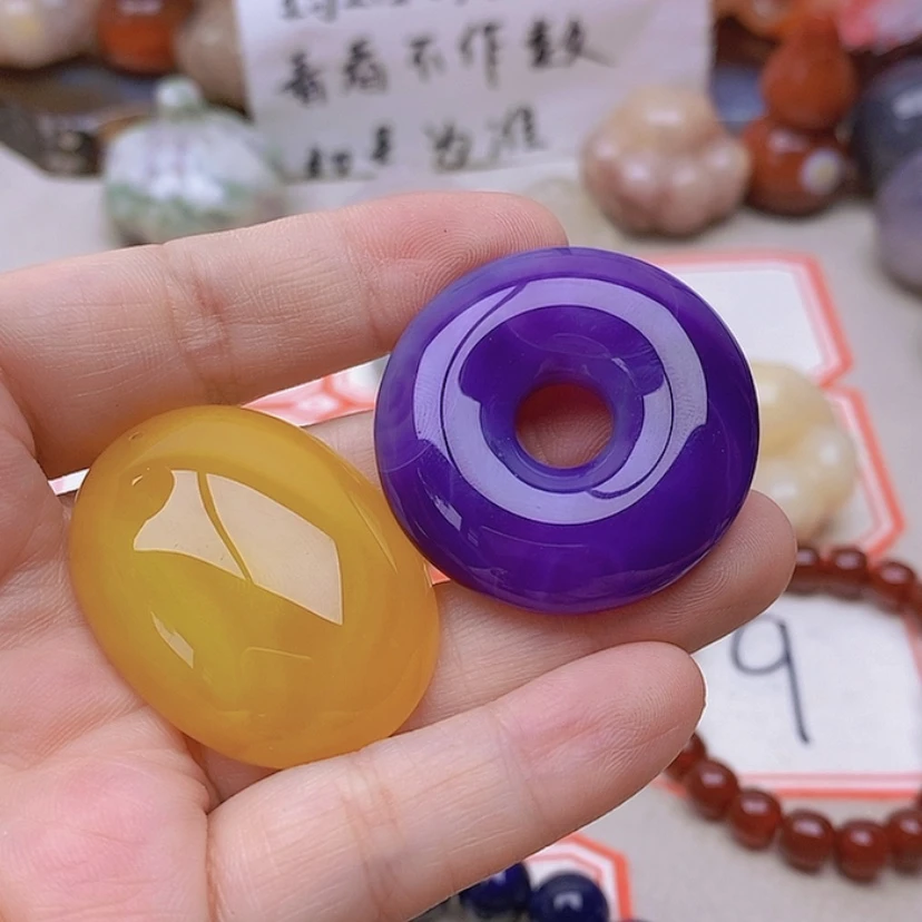 【闪购商品】未镶嵌玛瑙/玉髓珠宝半成品悠*