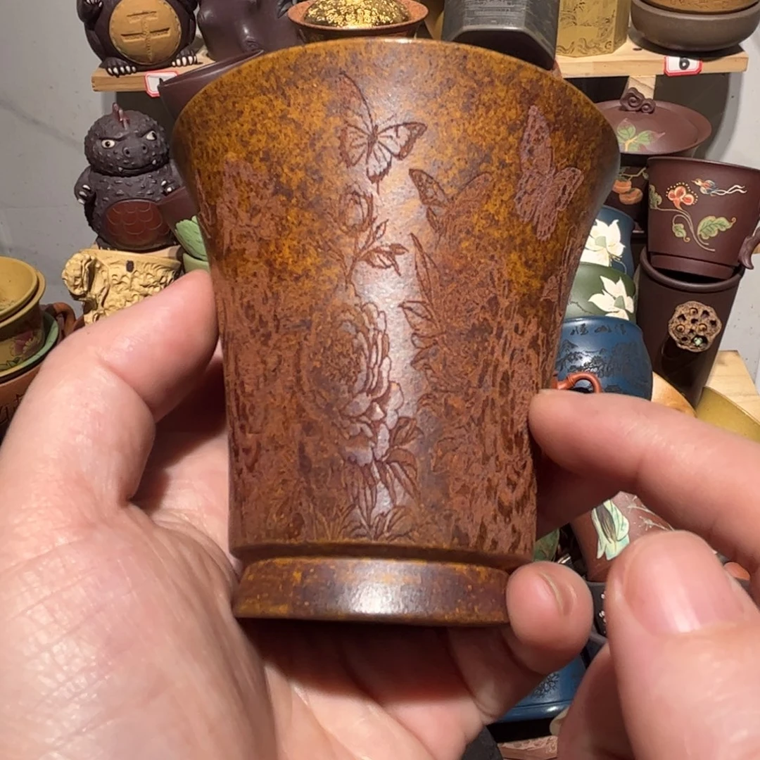 紫砂茶杯宜兴紫砂主人杯