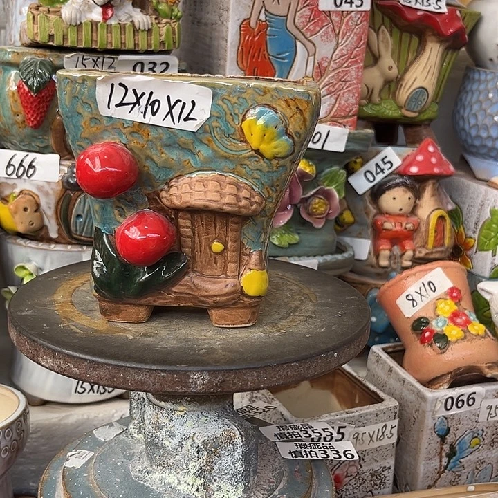 粗陶材质多肉花盆