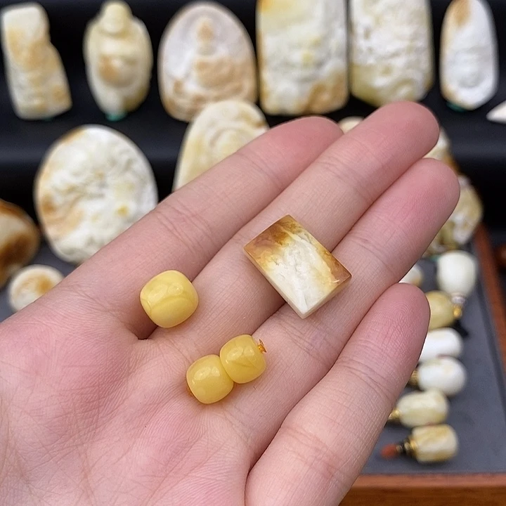 未镶嵌琥珀裸石套装