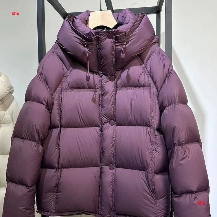 新款冬季高端云朵泡芙羽绒棉服爆款短款连帽面包云朵宽松棉衣