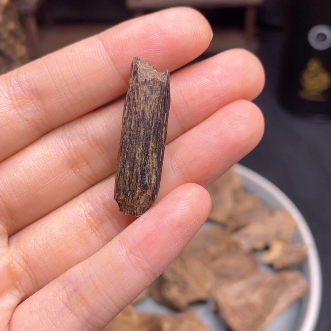 三***石香榧木1克海南莺歌岭牙沉绿棋楠