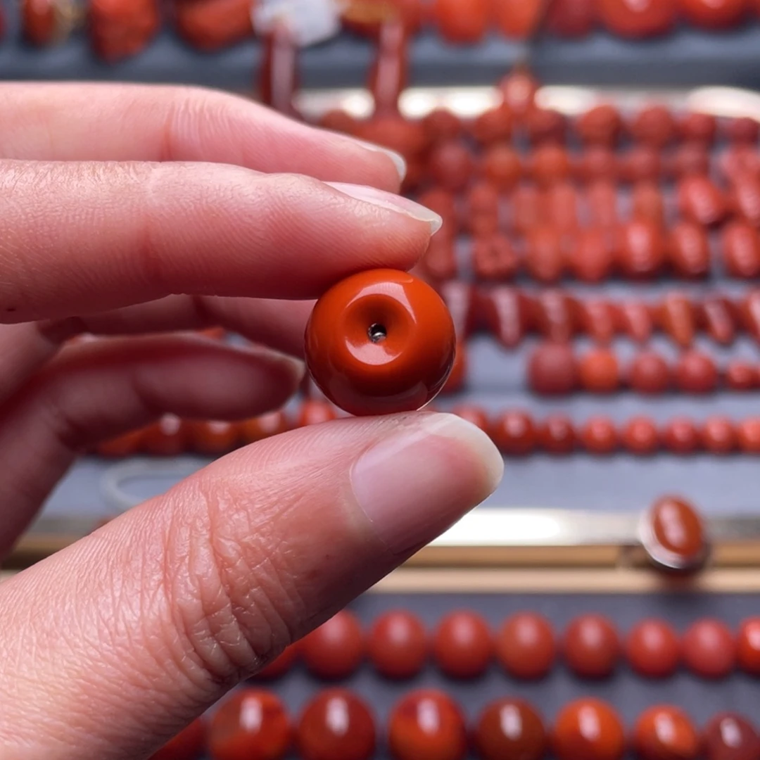 T***g南红玛瑙未镶嵌其他W13➕瓦西柿子红满肉苹果珠