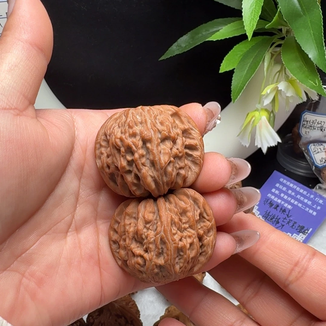 文玩核桃把件41边肚同尺正磨