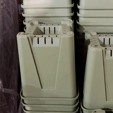 树脂中野方盆22口6个绿无托