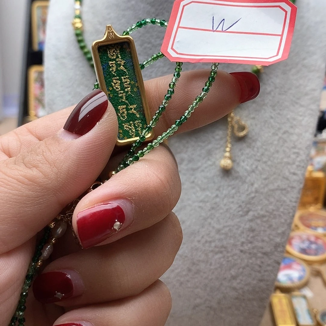 吊坠惜缘唐卡绿妈妈