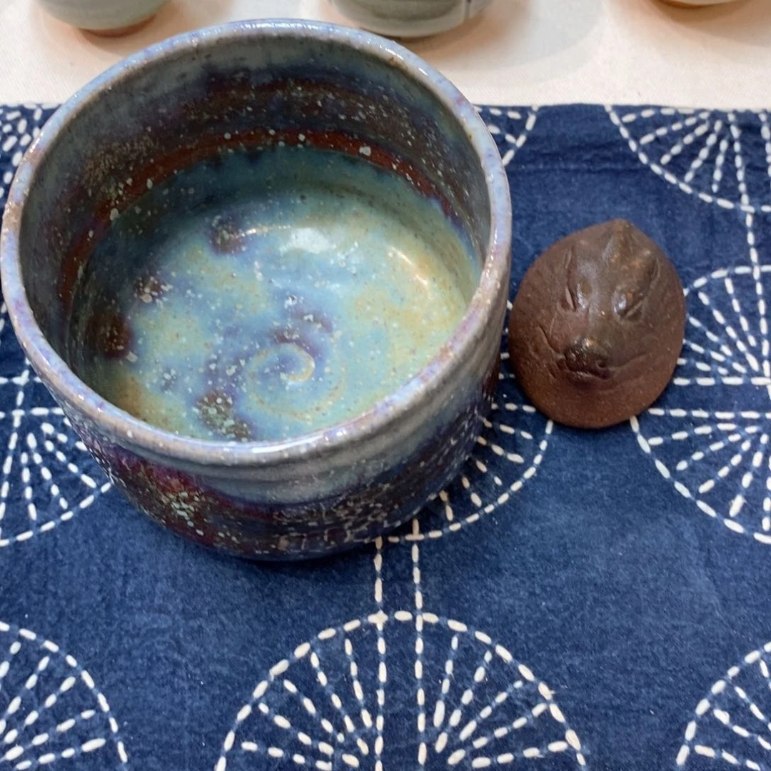 小*女柴烧侘寂粗陶茶具