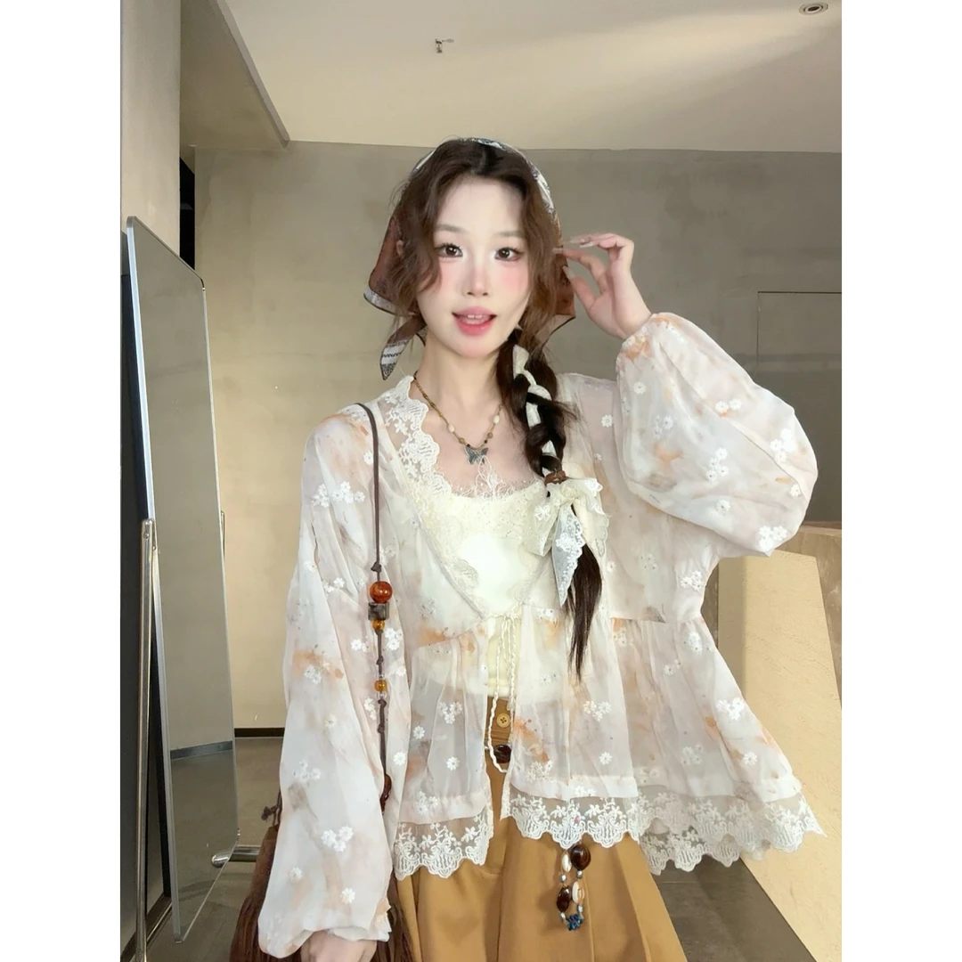 VGVL夏季【知仙】新款法式宽松小众设计感衬衫女20750