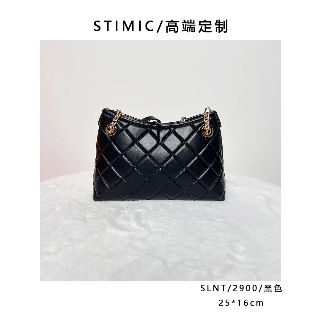 SLNT/2900/黑色paiyuge订制轻奢女士手提单肩斜挎包2900