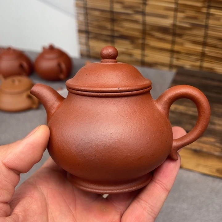 紫砂茶壶残*瑕疵老红泥高潘