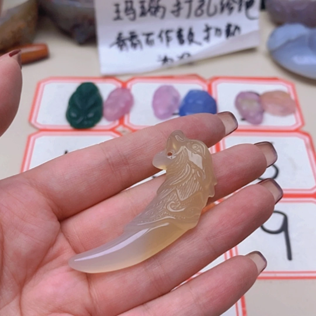 【闪购商品】玛瑙/玉髓未镶嵌珠宝半成品福*