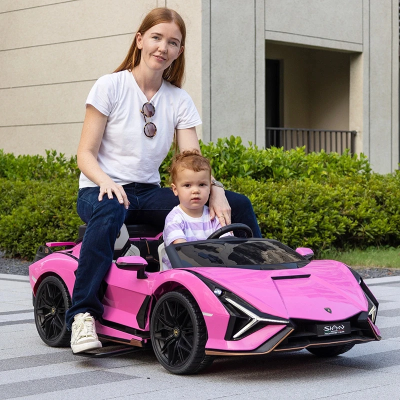 兰博基尼超大双座儿童电动车玩具汽车可坐大人小孩遥控汽车儿童车