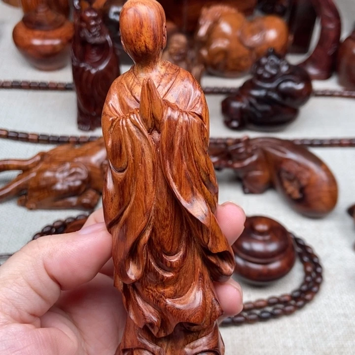 ****狼把件黄花梨/降香黄檀