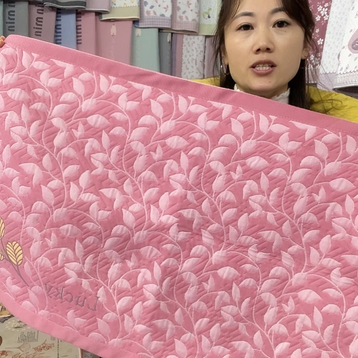 棉特价促销粉色小树叶