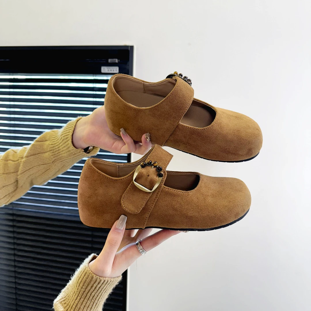 勃肯鞋女款法式复古内增高单鞋2025新款春秋季百搭洋气玛丽珍女鞋