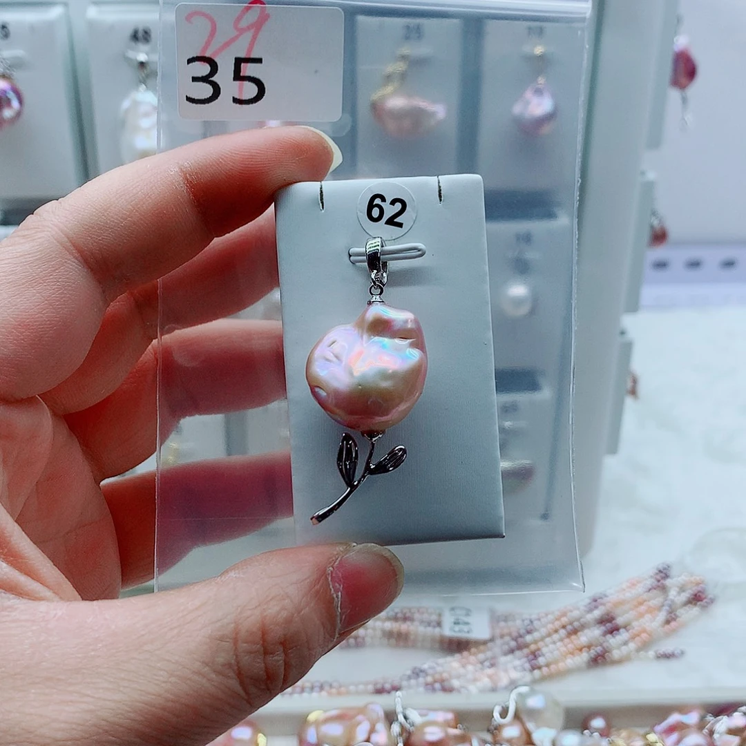 吊坠(不含链)合金淡水珍珠