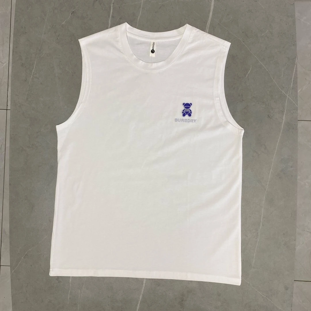 夏季潮流运动透气舒适砍袖男女简约百搭休闲ins风圆领高品背心