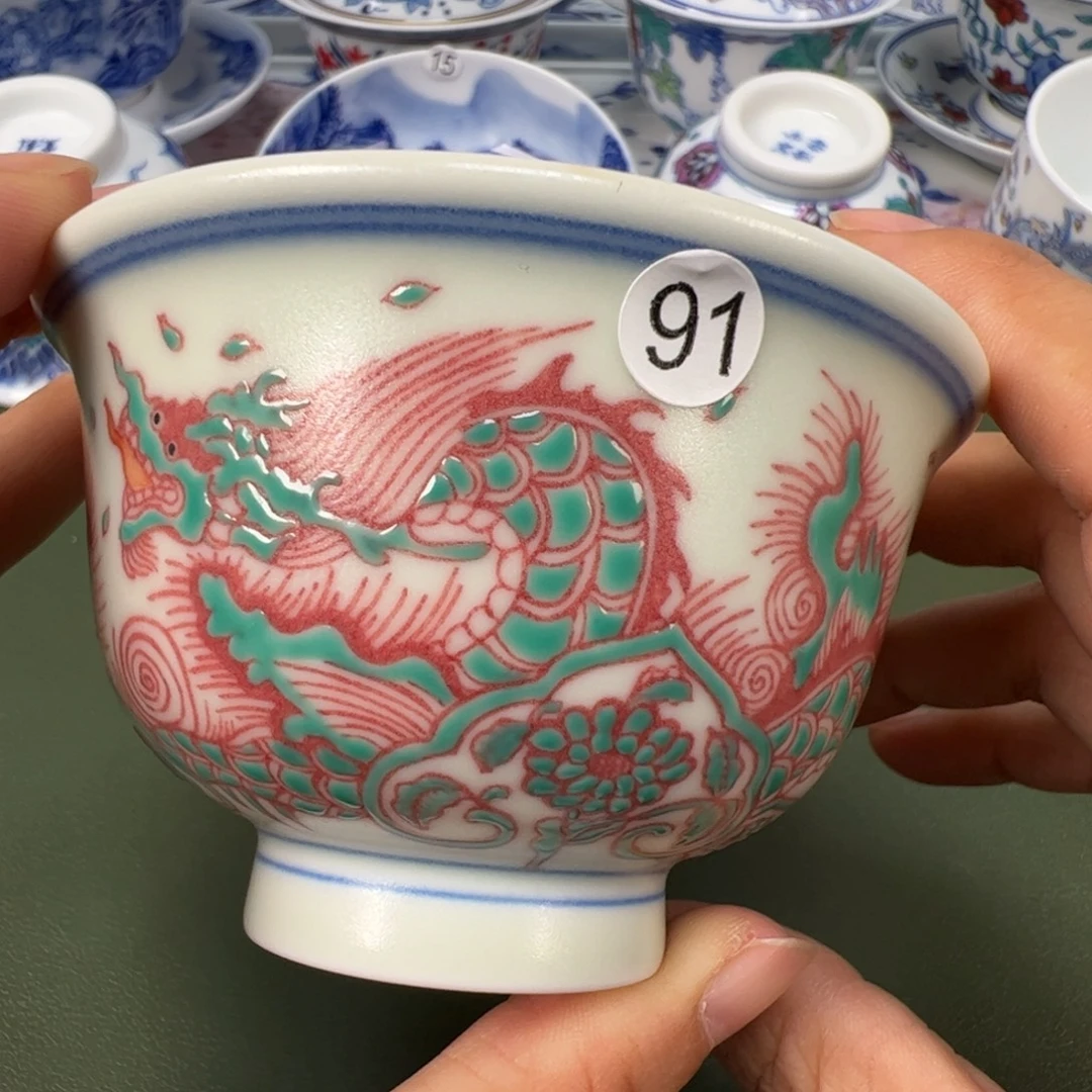 陶瓷景德镇纯手工纯手绘茶具木木91