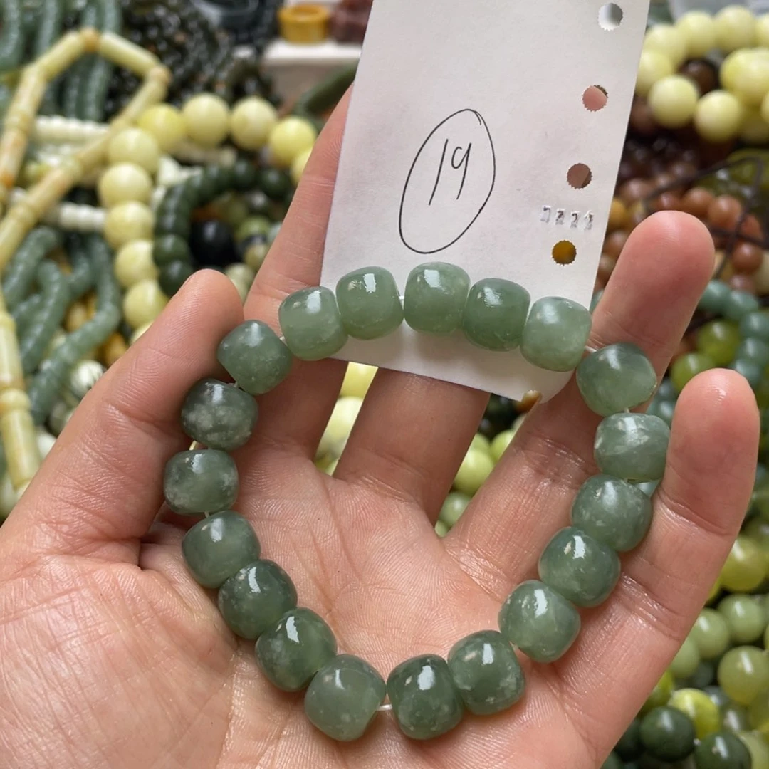 蛇纹石玉手链未镶嵌