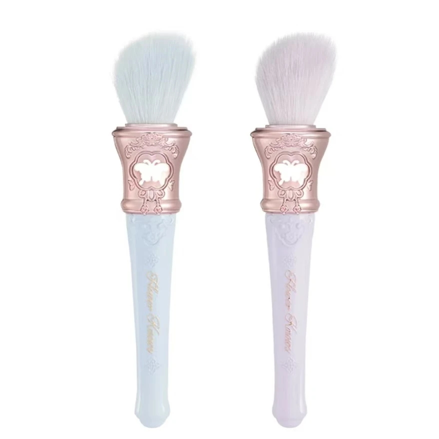 花知晓蝴蝶云肩系列点彩刷腮红刷羊毛均匀取粉亲肤女生紫色蓝色