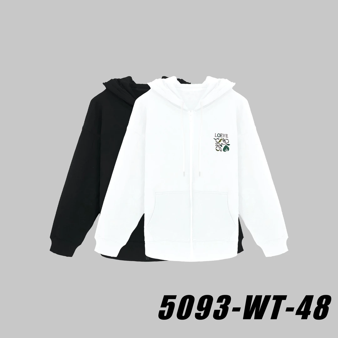 【FAN FAN】秋款轻奢风男女同款设计师款拉链卫衣#5093-WT-48