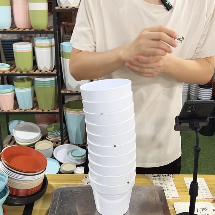 微瑕仿陶口12高11白色无托10只
