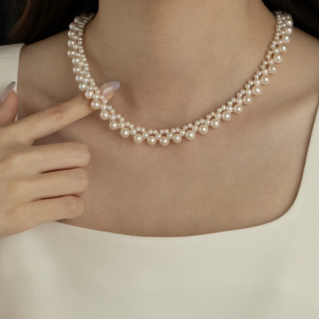 铜合金项链 可遮疤痕编织项链颈链女高级感锁骨链2025新款爆款