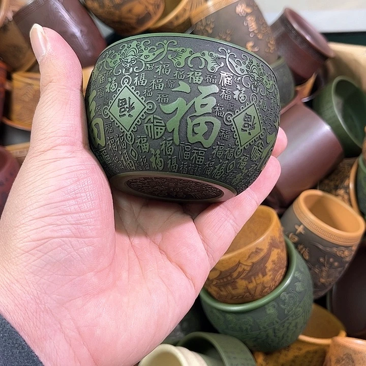 茶杯紫砂全手工紫砂主人杯