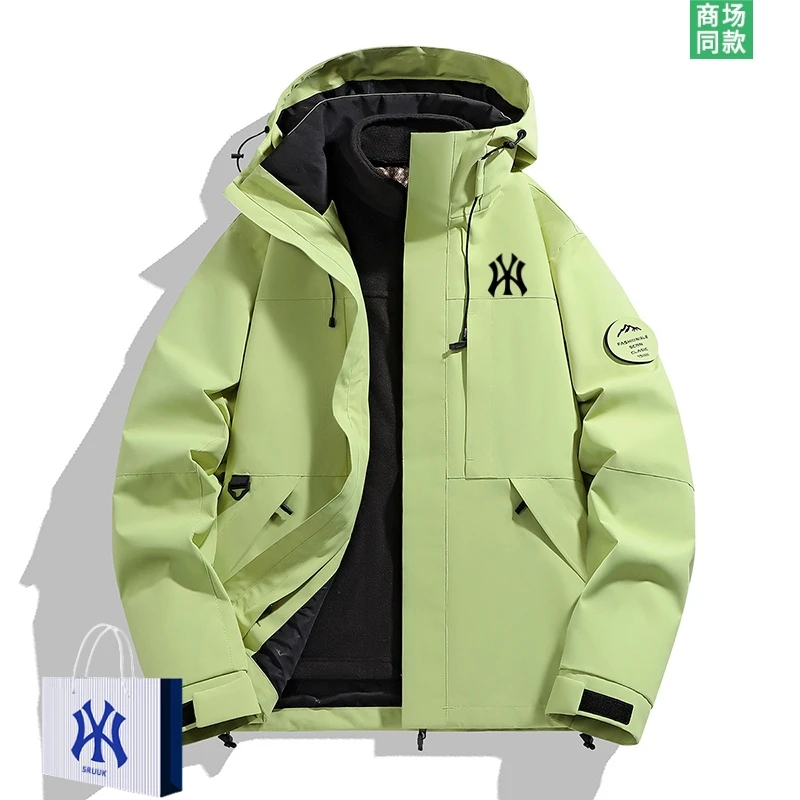 【奥莱折扣】情侣款三合一户外冲锋衣秋冬防风防雨保暖夹克外套