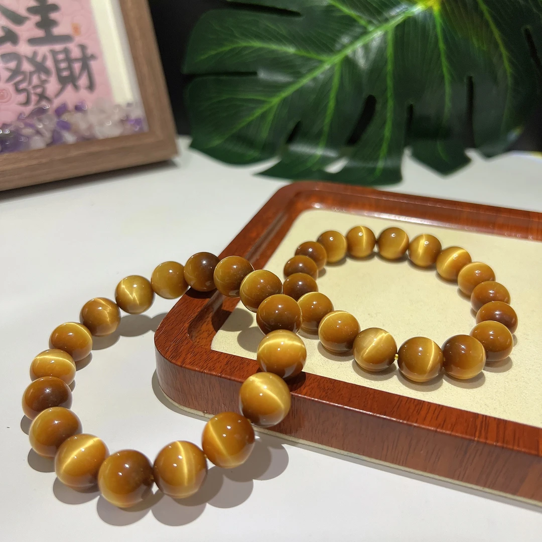 s619天然高品质收藏级黄金虎眼 11mm +  多样性发一件