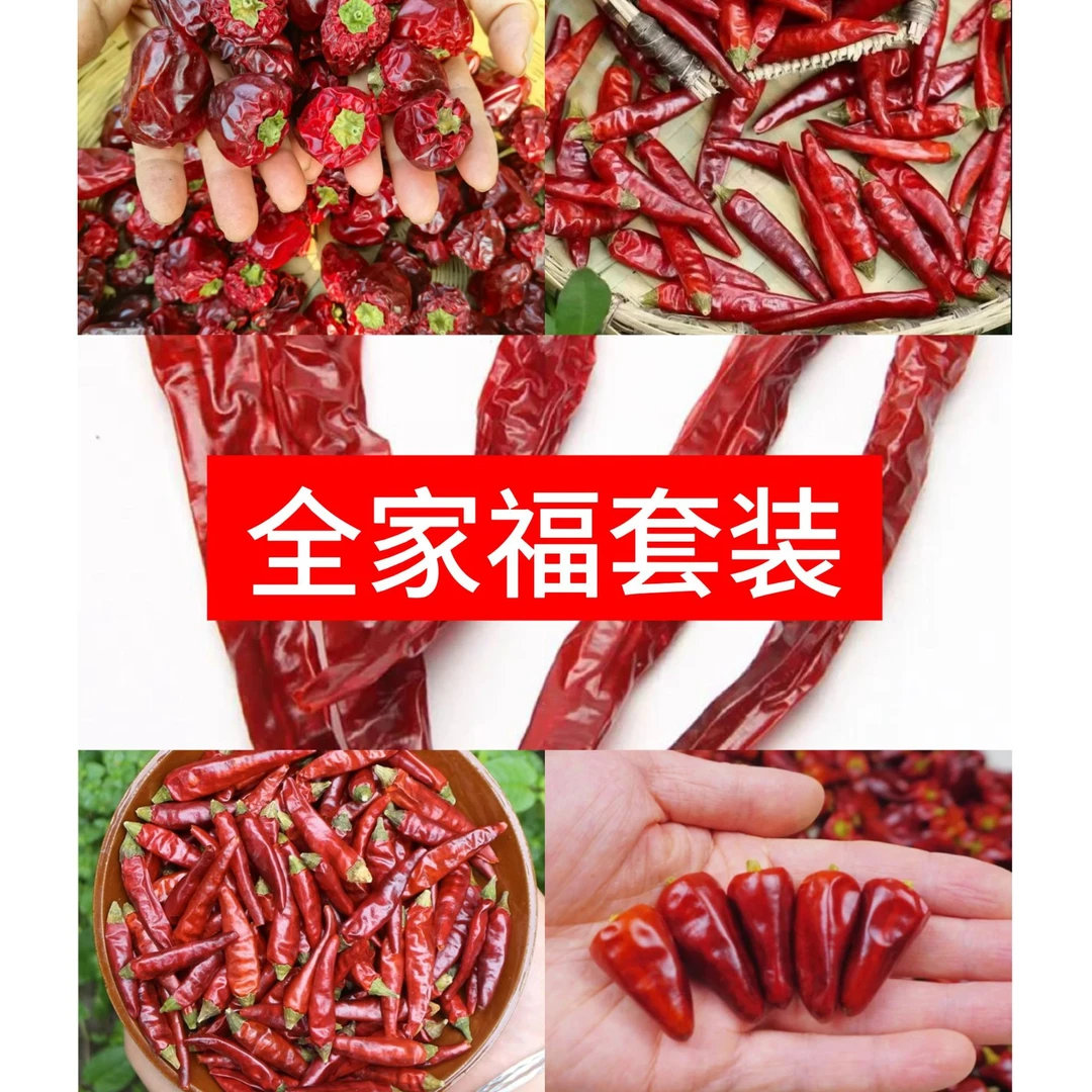 5种辣椒红辣椒二荆条全家福套装组合