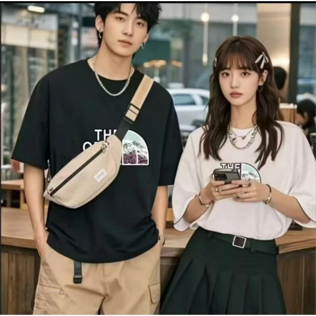 L1短袖T恤男宽松休闲印花潮流半袖上衣