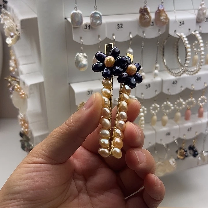 淡水珍珠未镶嵌发夹