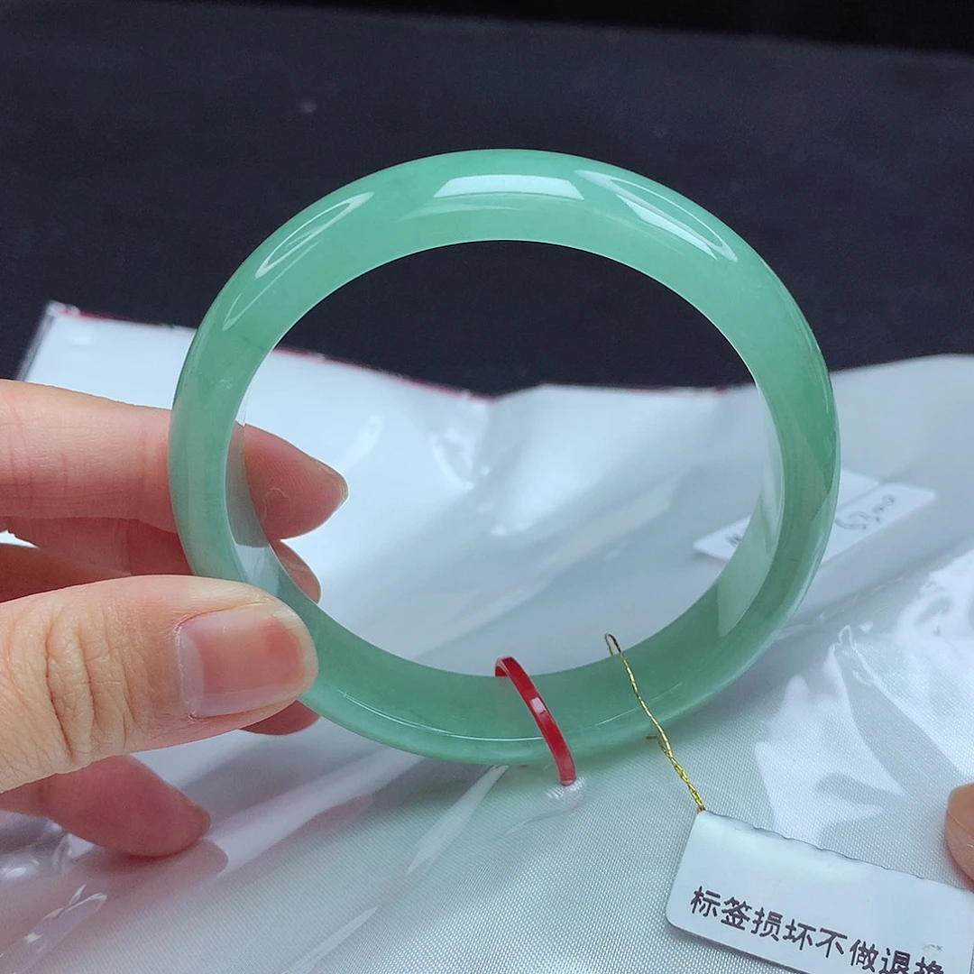 翡翠手镯未镶嵌59圈098