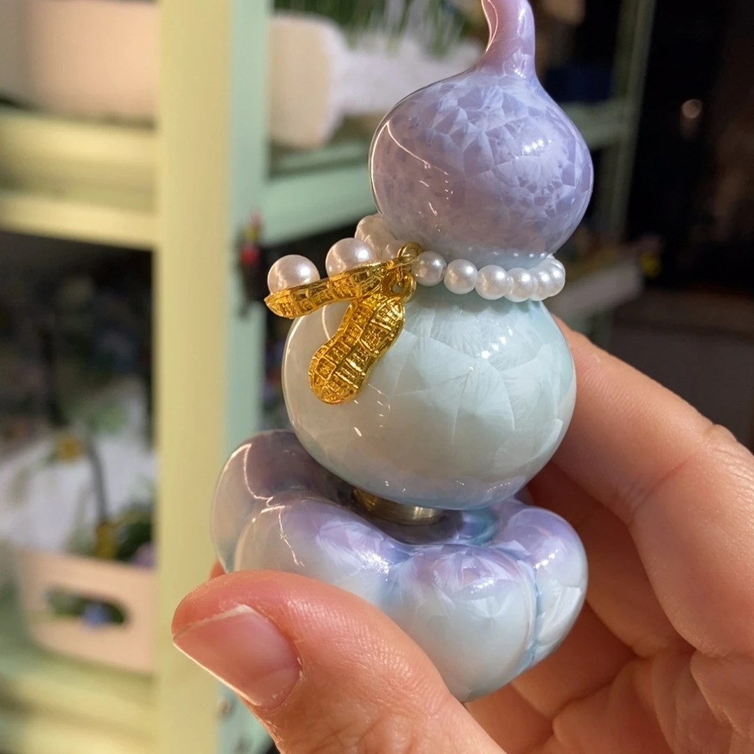 琉璃手工艺品紫色