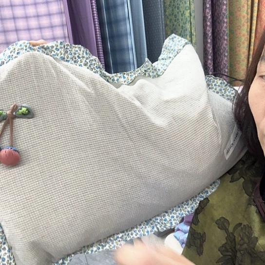 棉棉灰樱桃枕头枕头