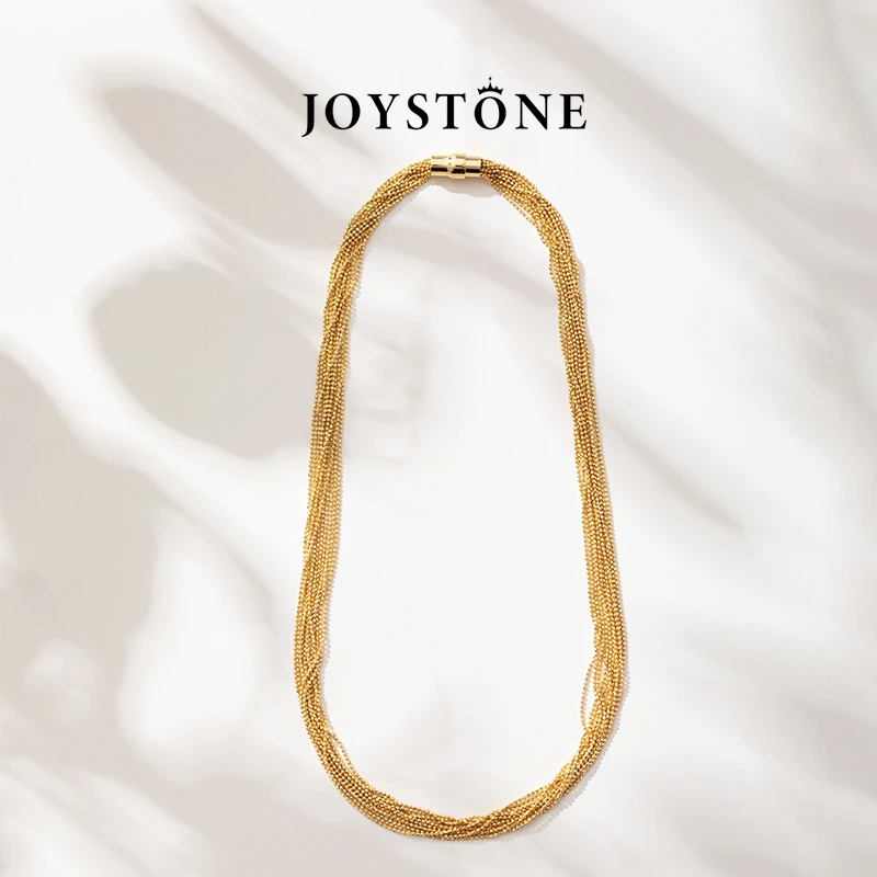Joystone 链子925银  意大利镭射流苏项链时尚百搭欧美锁骨链