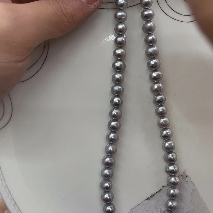 淡水珍珠银S925镶嵌颈饰286
