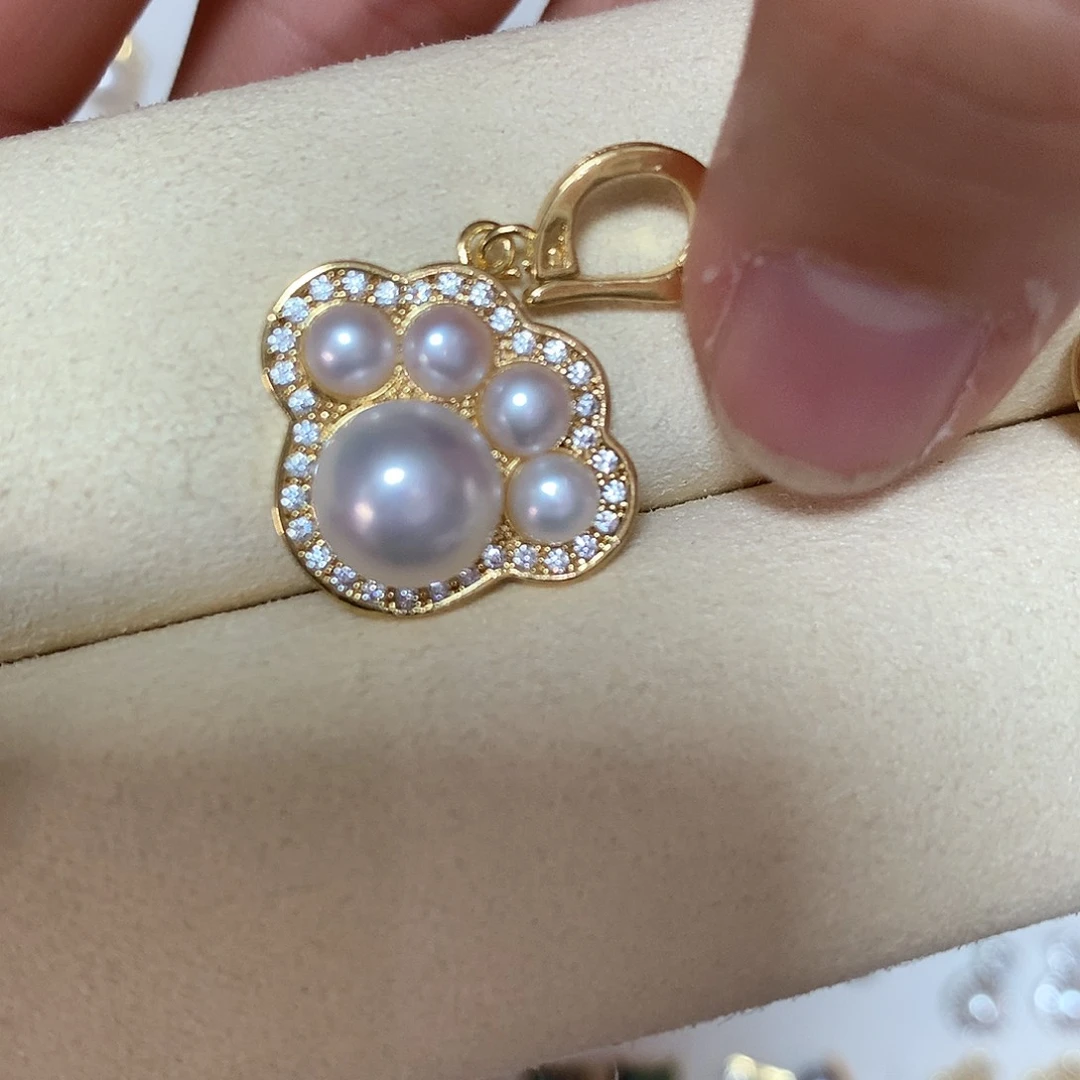 淡水珍珠耳饰合金