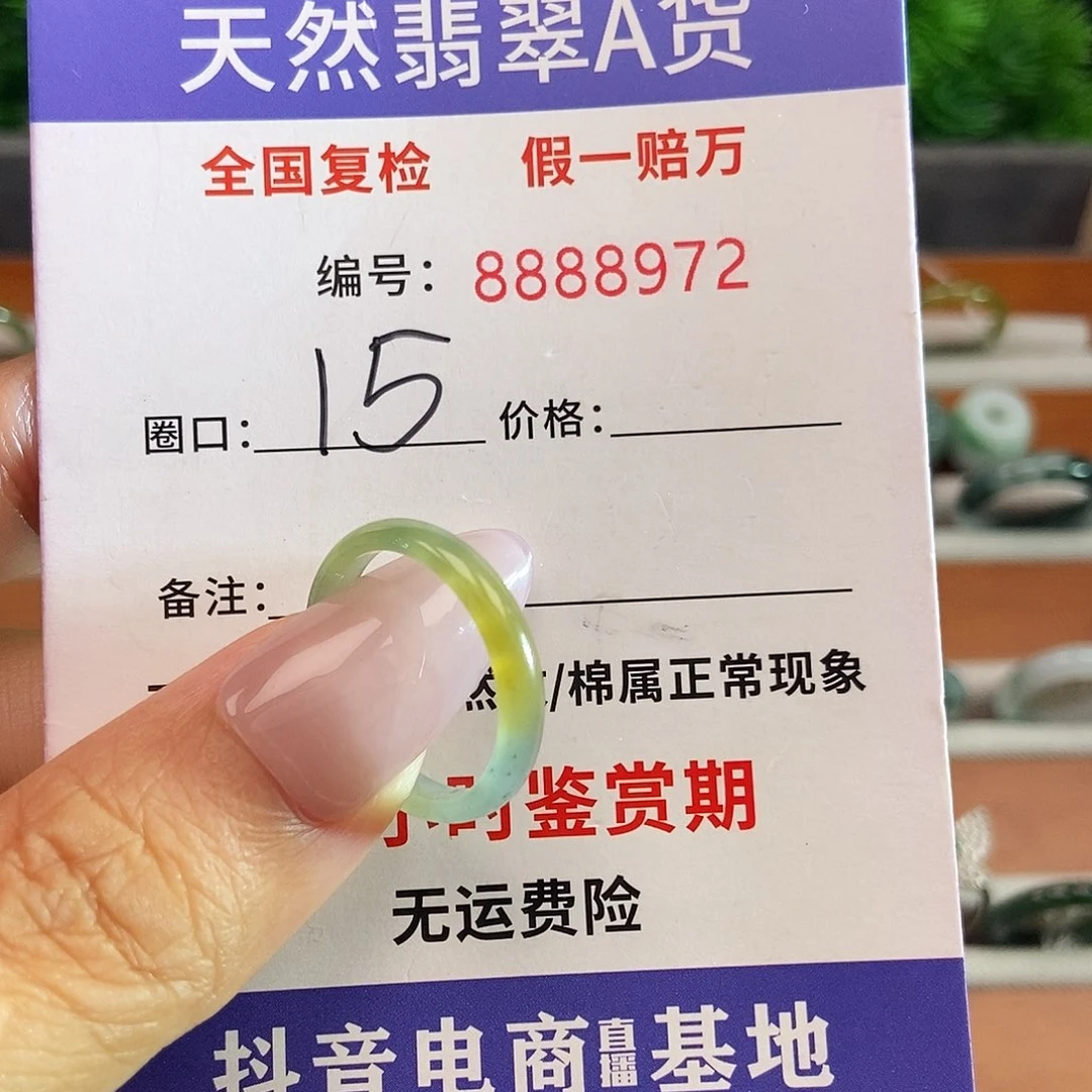 翡翠戒圈未镶嵌8972.........