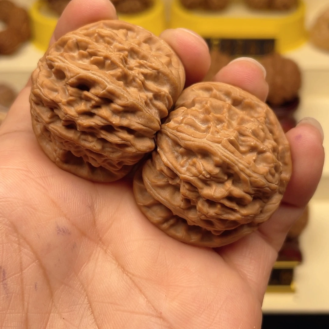 把件文玩核桃精配球白39