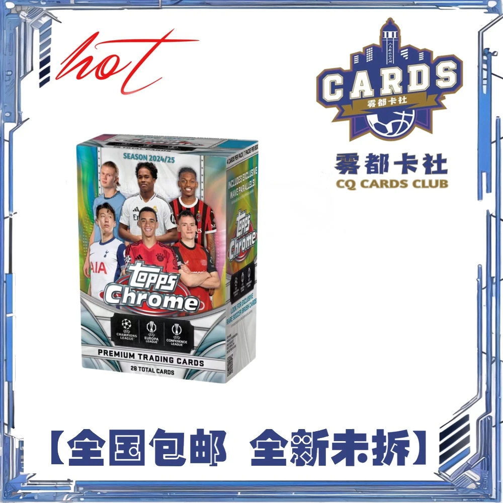 【盲盒】24-25 topps 欧战 chrome 手雷 足球 球星卡【拆盒】【拆包】