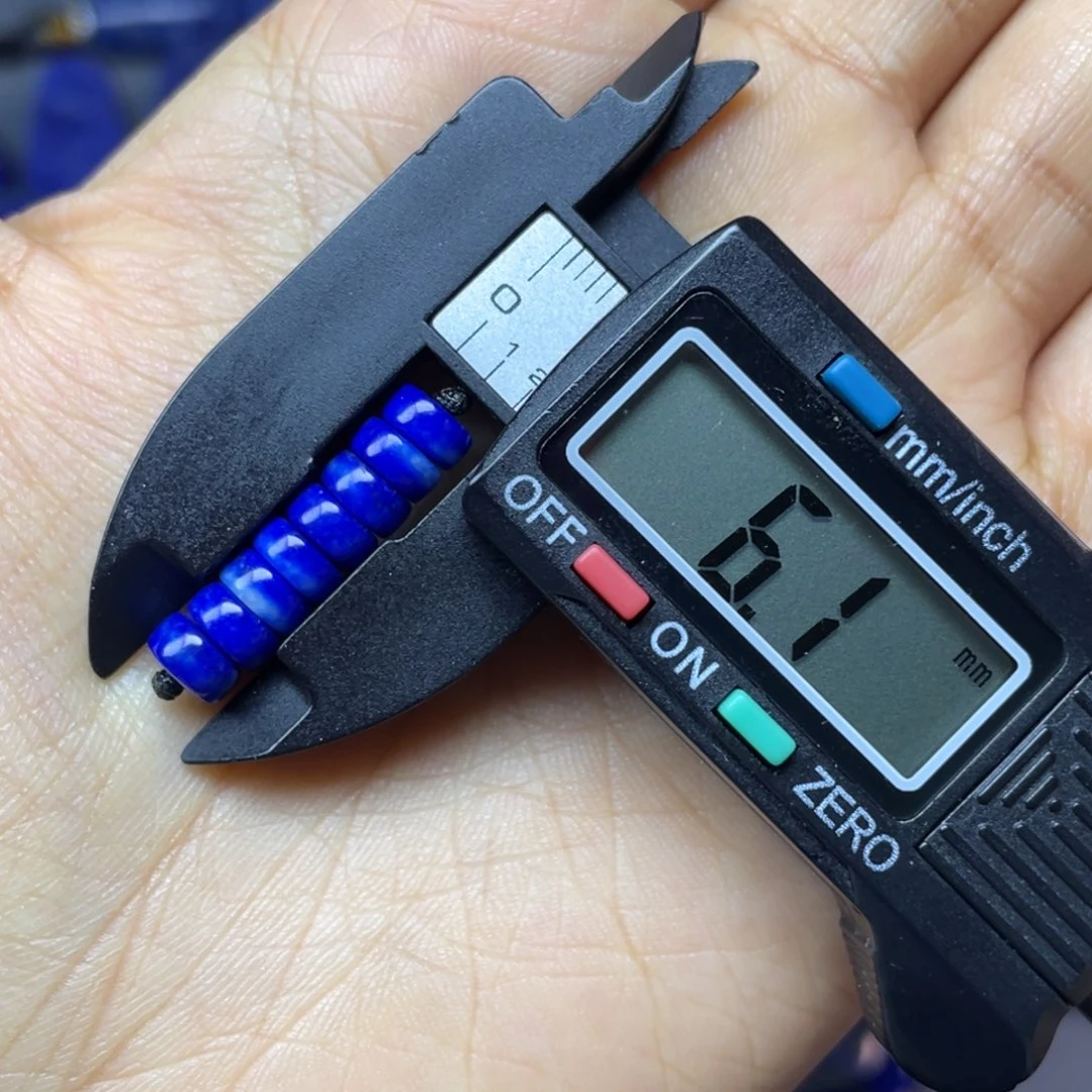 青金石未镶嵌6mm隔片配饰