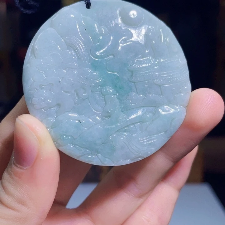 翡翠未镶嵌吊坠(不含链)X52