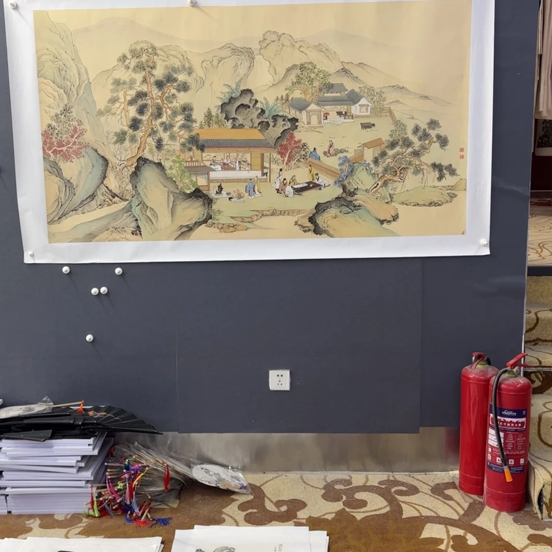 国画张艳玲六尺山水艺